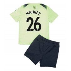 Manchester City Riyad Mahrez #26 Tredjedraktsett Barn 2022-23 Kortermet (+ korte bukser)